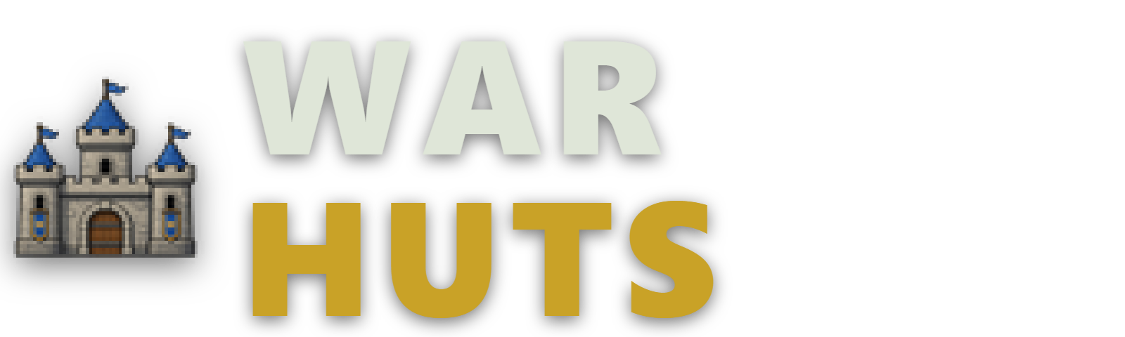 Logo de War Huts com fundo transparente